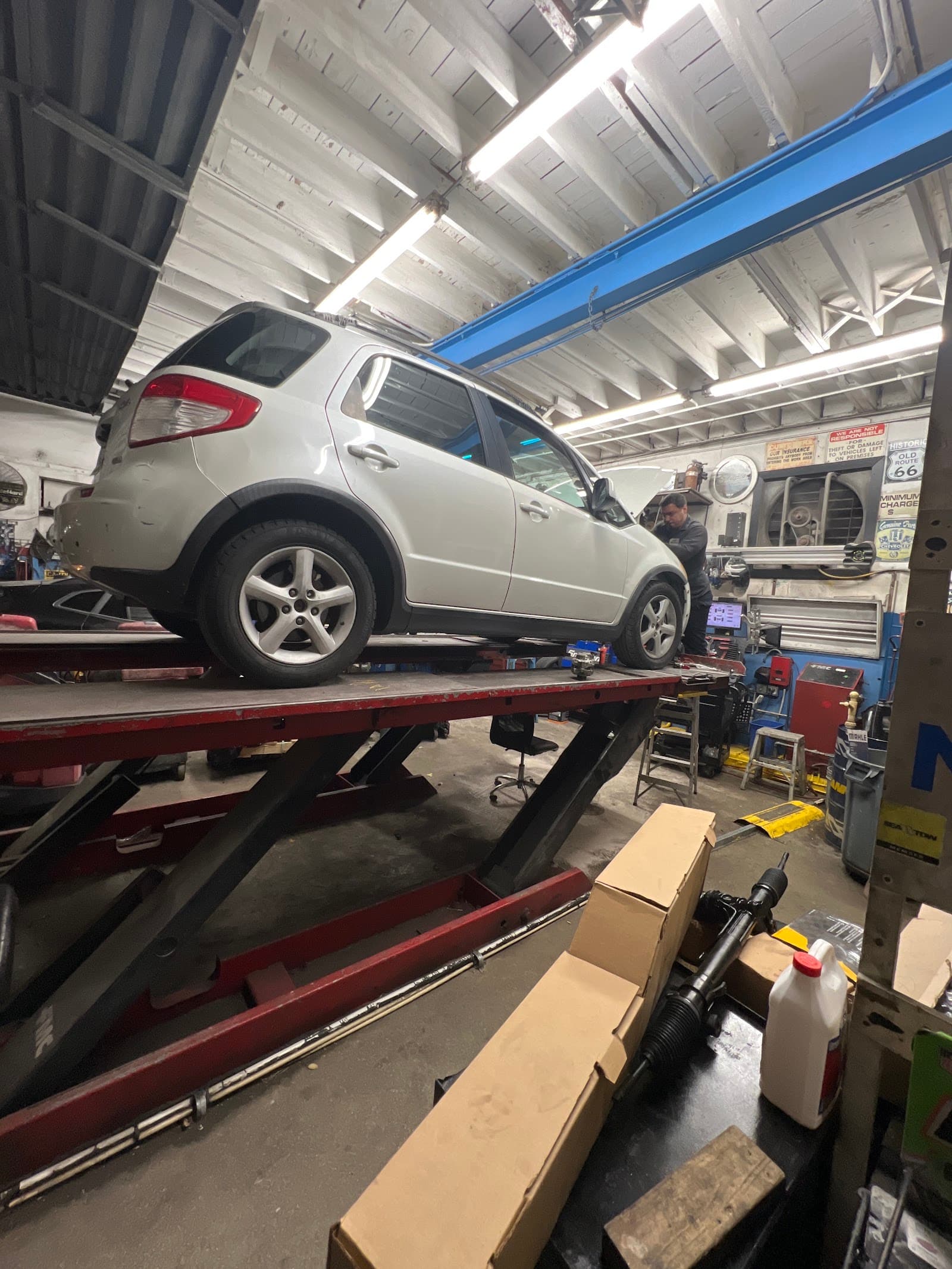Work in progress at J C Car Care Center