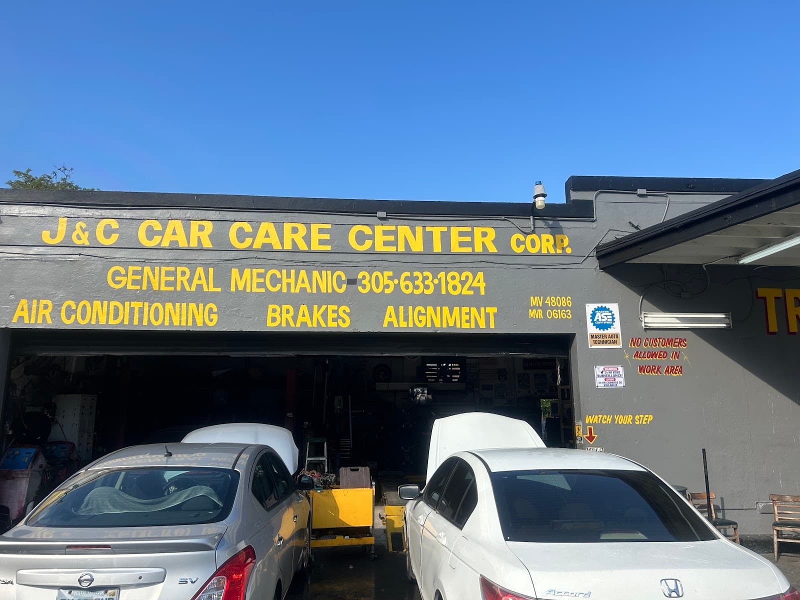 The J C Car Care Center shop